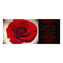 Red Rose Wedding Invitations