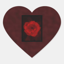 Red Rose. With Black and Deep Red. Stickers