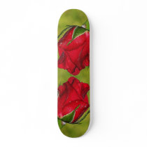 Red Rosebud Skate Board