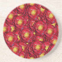 Red roses coasters