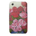 Red Roses & Pink Peonies iPhone 3 Case