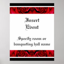 Red roses posters templates - customizable