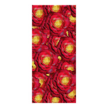 Red roses rack cards