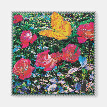 Red Roses Red Roses Magnet