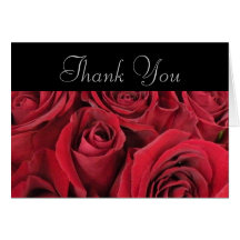 Red Roses Thank You Card