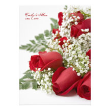 Red Roses Wedding Invitations