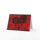 Red Roses & XXX Leopard, Romantic Card