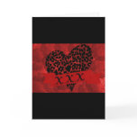 Red Roses & XXX Leopard, Valentine's Day Card