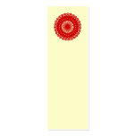 Red Round Lace Pattern Graphic. Business Cards