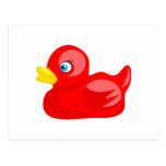 Red Rubber Duck Postcard