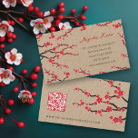 Red Sakuras Oriental Zen Asian Cherry Blossoms