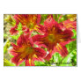 Red Salpiglossis Sinuata Flower Card