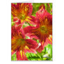 Red Salpiglossis Sinuata Flower Card