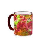Red Salpiglossis Sinuata Flower Mug