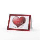 Red Satin Border Will You Marry Me Card