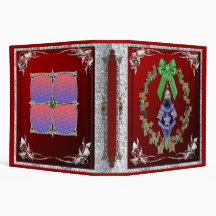 red satin holly photobook binder