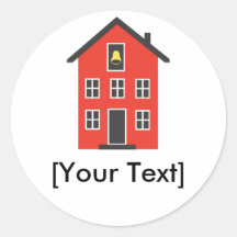 Red School House Sticker
