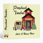 Red Schoolhouse  Preschool Teacher Binder