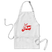 Red Scooter Apron