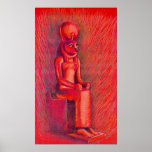 Red Sekhmet Poster posters