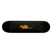 Red Self Colour Pet Mouse. Skate Decks