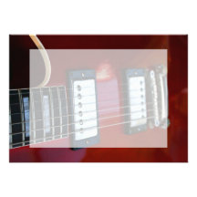 Red semi hollow guitar picture of strings, pickups custom announcements