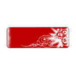 red shake custom return address labels