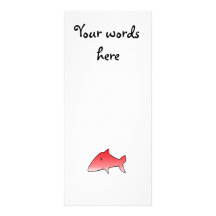 Red shark full colour rack card