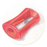 Red Sharpener Sticker
