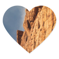 Red Shelf of Rock Heart Sticker