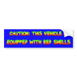 red shells bumper sticker