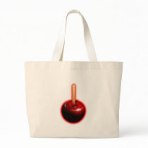 Red Shiny Apple -  Forbidden Fruit Tote Bag