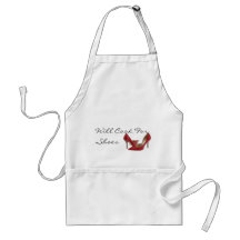 red shoe, Will Cook For Shoes Aprons