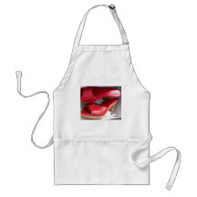 RED SHOES DOMME APRON