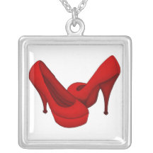 Red Shoes Necklace