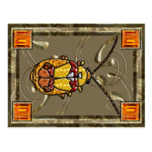 Red Shouldered Leaf Beetle Collector Card Post Card