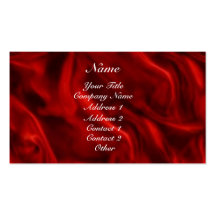Red Silky Business Card