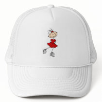 Red Skater Girl Hat