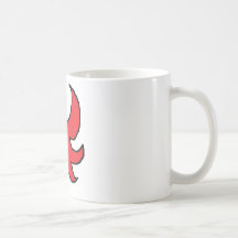 red sketch mug