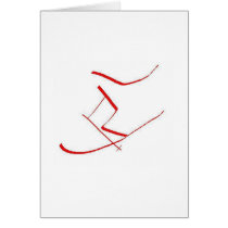 Red Skier cards
