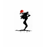 Red Skull on Sexy Creepy Waitress' Tray t-shirts