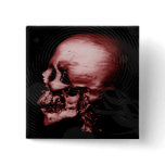 Red Skull Pinback Button