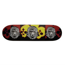 RED SKULL/YELLOW SKULL SKATE DECKS