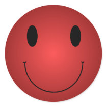 Red Smiley Stickers