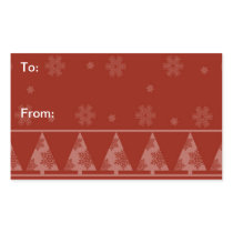 Red Snowflake and Christmas Tree Stickers