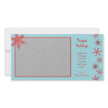 Red Snowflakes Photo Card Template
