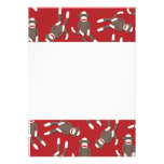 Red Sock Monkey Invitation