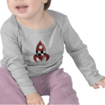 Red Space Rocket Shirt