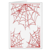 Red Spider Web Cards