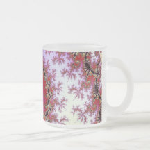 Red Spiral Fractal Design Mug